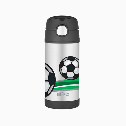 Thermos Funtainer Bottle Football 0.355lt with Straw