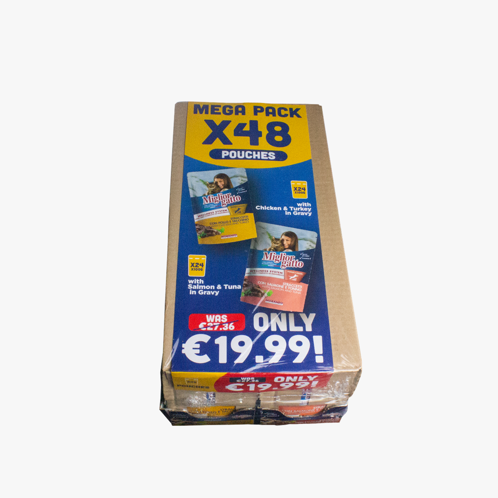 Miglior Gatto Pouch Straccetti Chicken & Salmon Multipack by 48