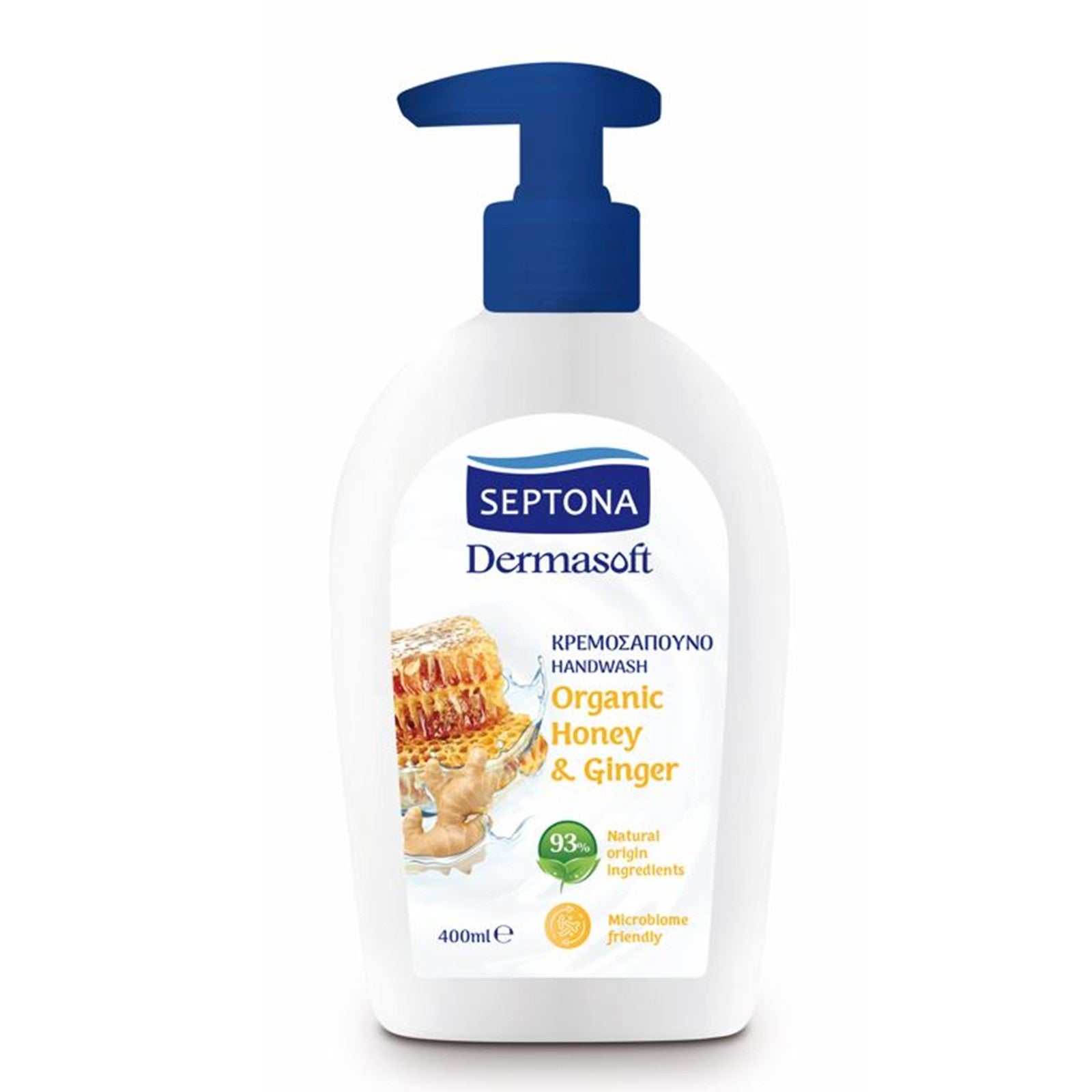 Septona Dermasoft Handwash Honey & Ginger 400ml