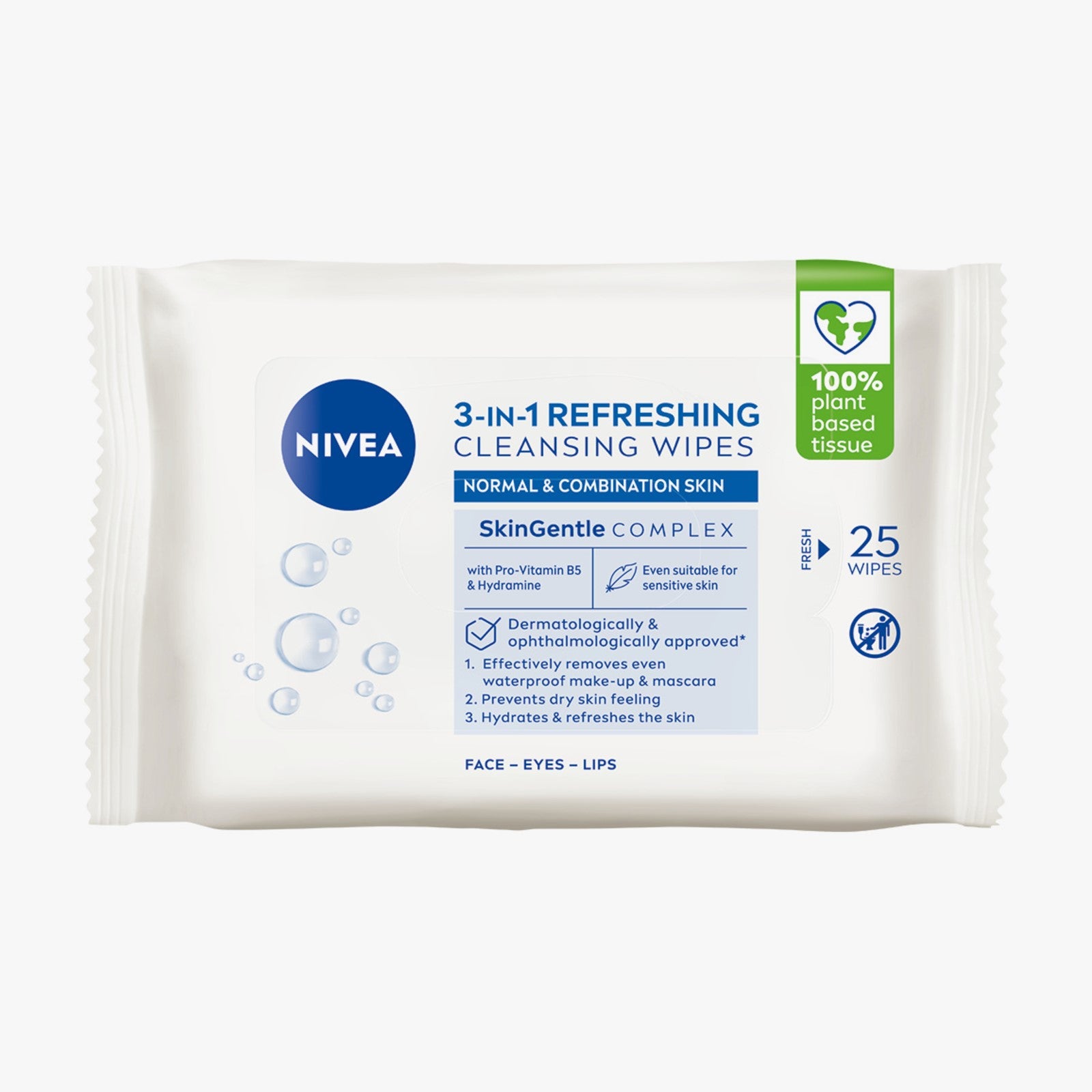 NIVEA Cleansing Wipes Normal/Combination Skin 25pcs