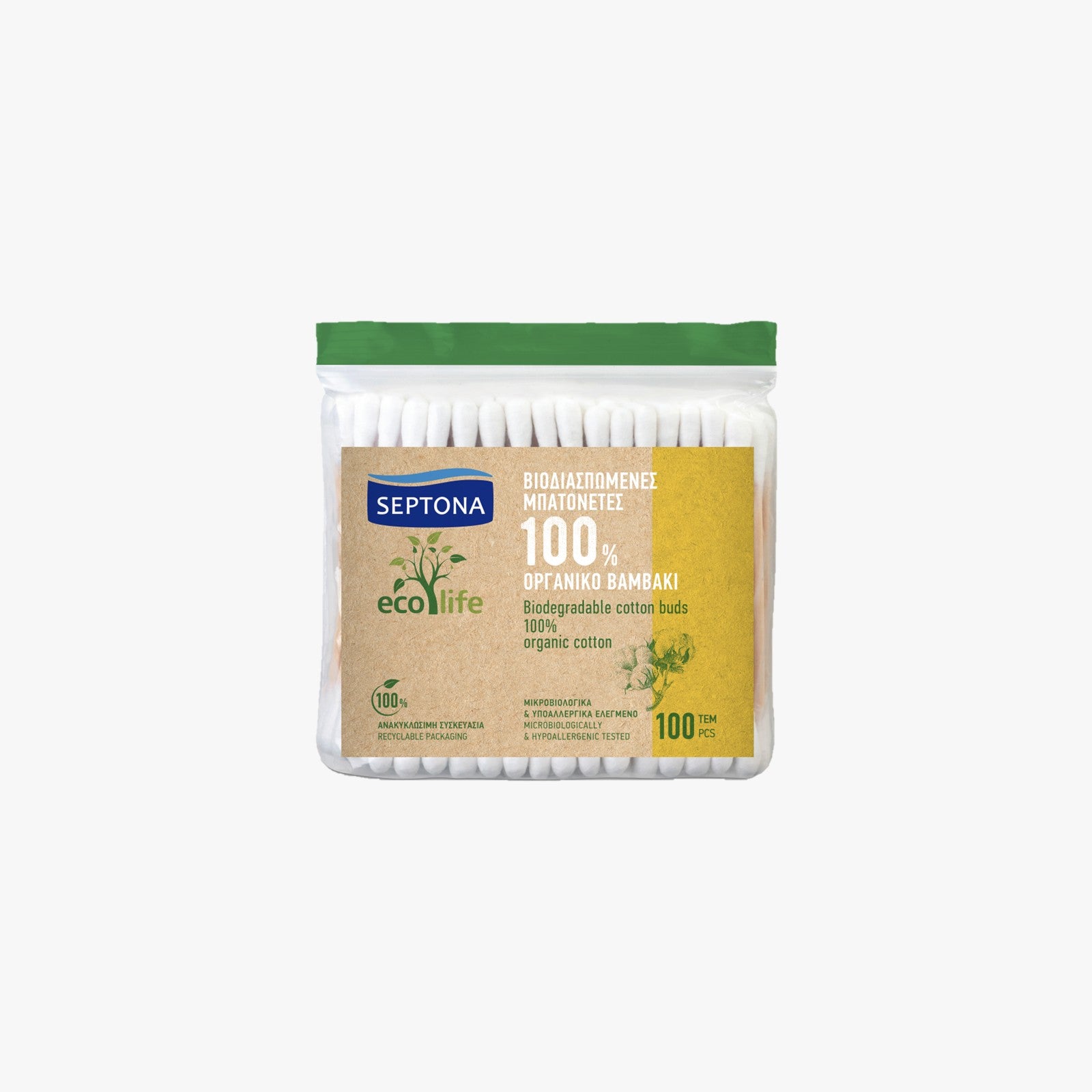 Septona Eco Life Cotton Buds Refill pack 100pcs