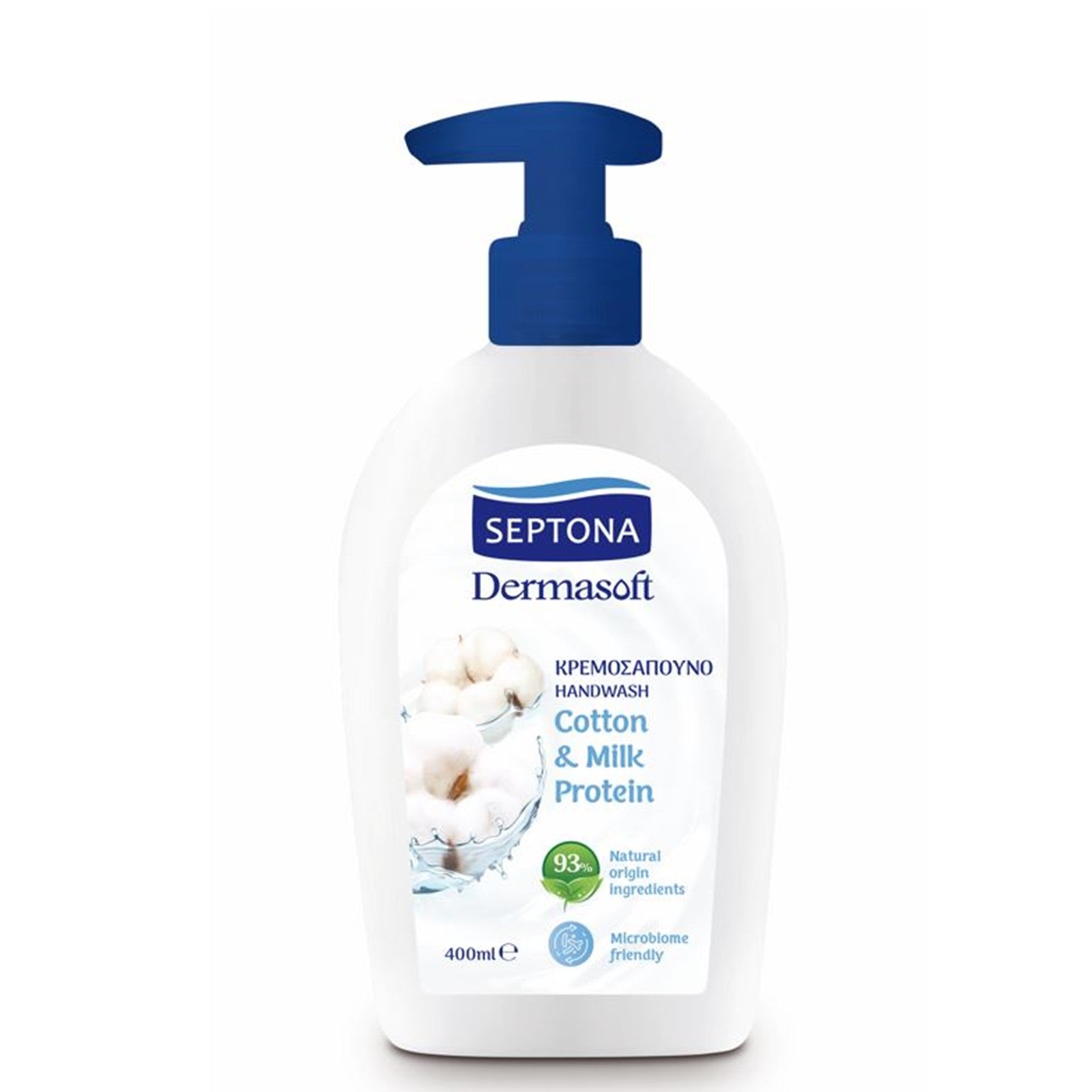 Septona Dermasoft Handwash Cotton & Milk Protein 400ml