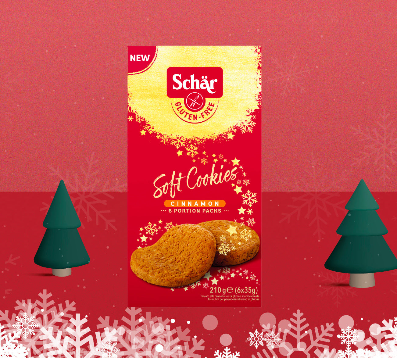 Schär Christmas Soft Cookies 210G
