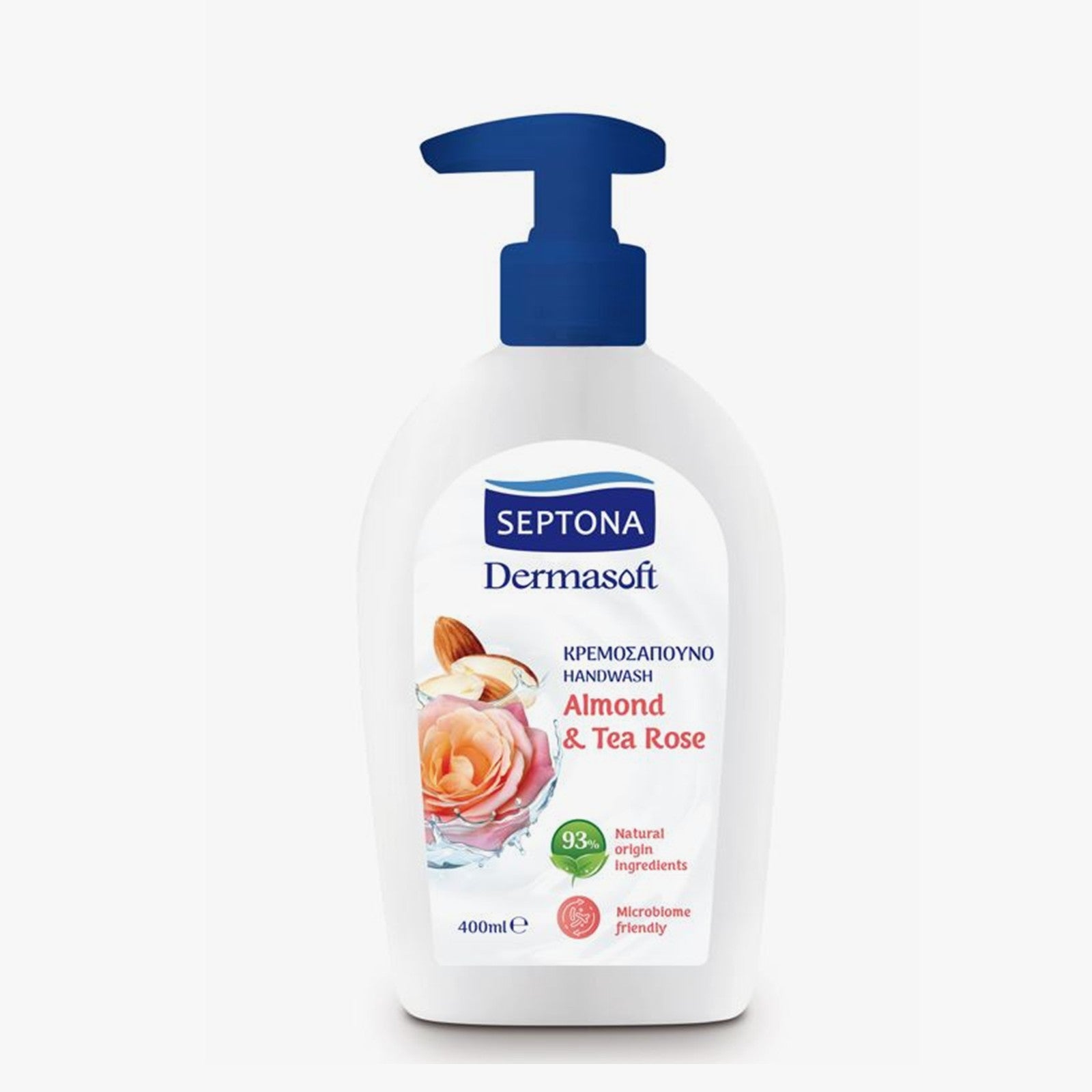 Septona Dermasoft Handwash Almond & Tea Rose 400ml