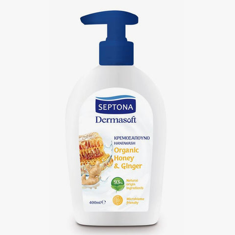 Septona Dermasoft Handwash Honey & Ginger 400ml