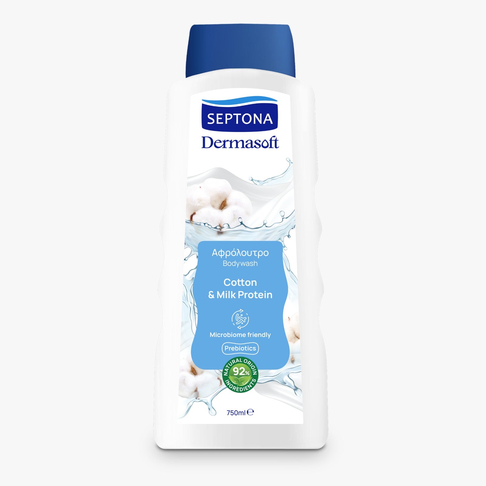 Septona Dermasoft Showergel Cotton & Milk Protein 750ml