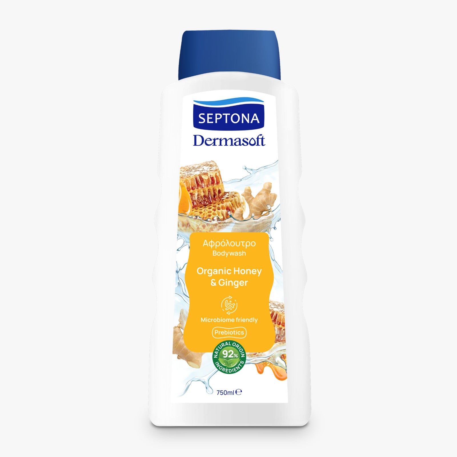 Septona Dermasoft Showergel Honey & Ginger 750ml