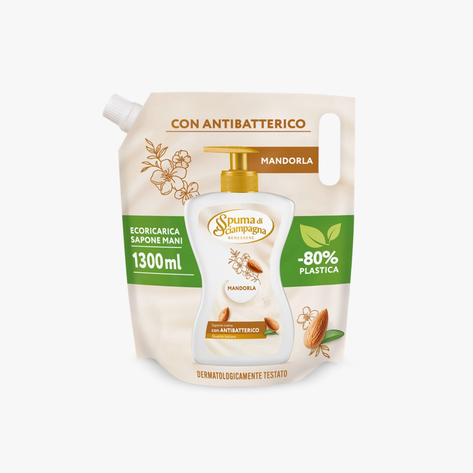 Spuma Di Sciampagna Hand Soap Refill Almond Milk & Shea Butter 1.3L