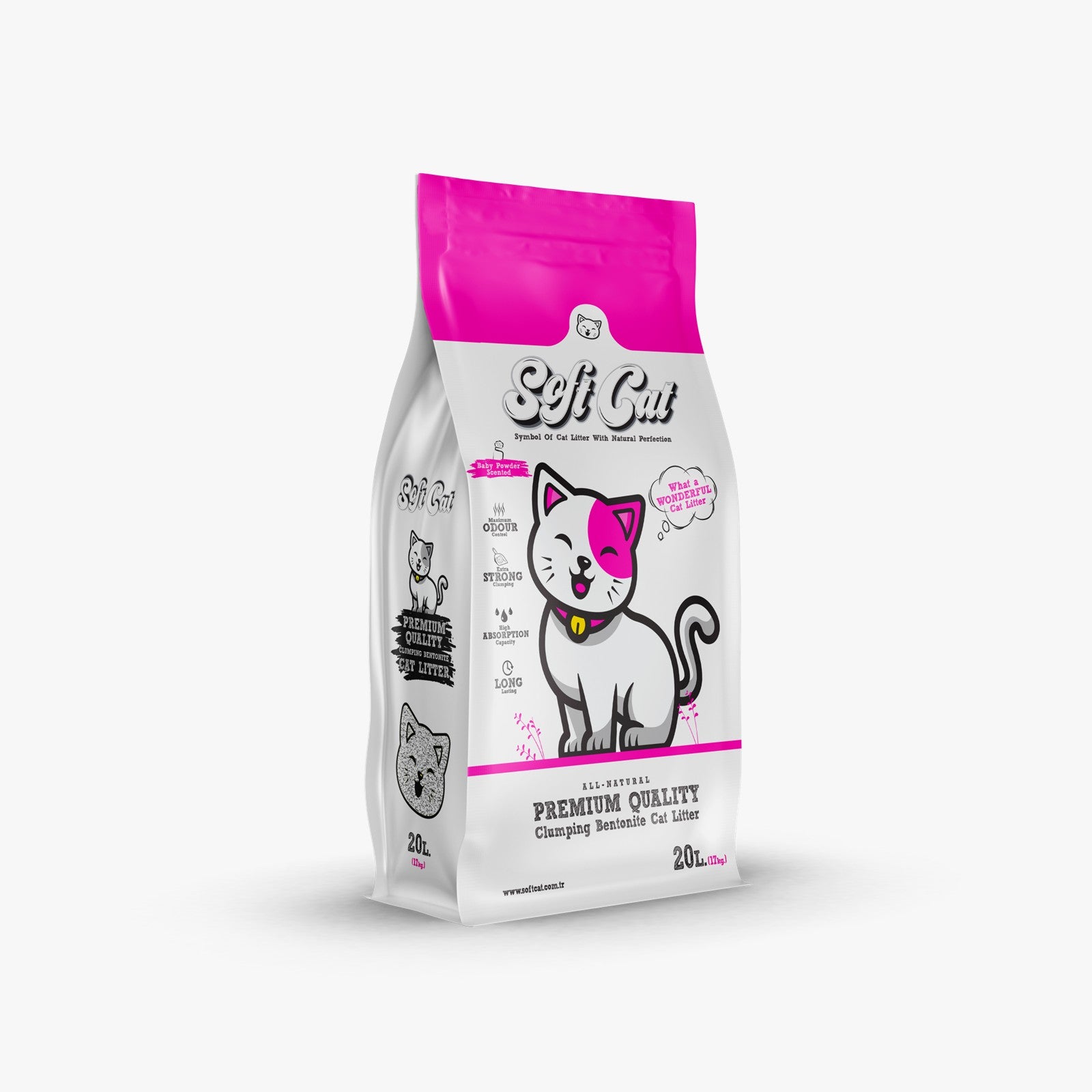 Soft Cat Litter Baby Powder Scented 20L