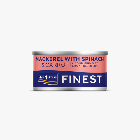 Fish4Dogs Finest Mackerel with Carrot & Spinach 85g X12