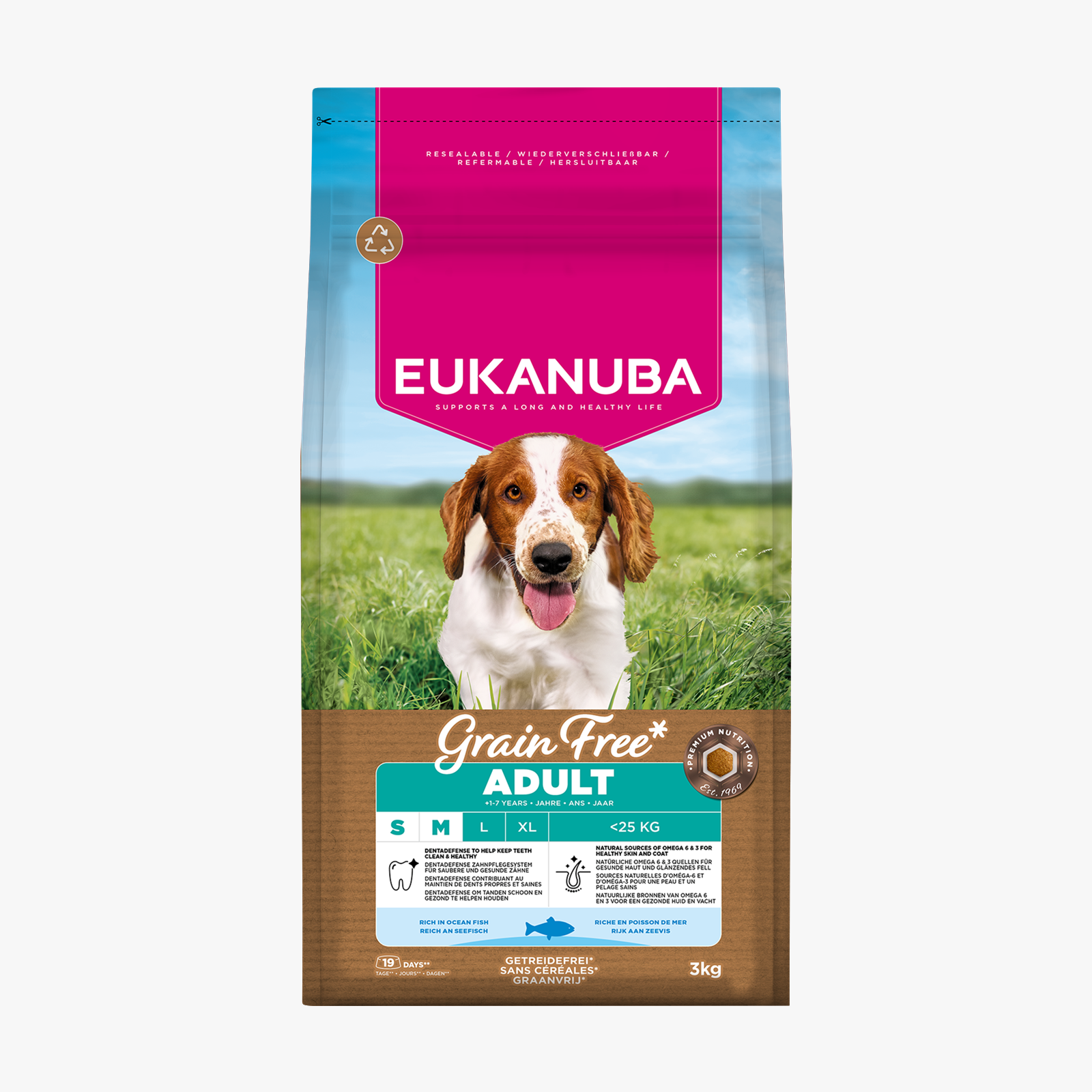 Eukanuba Dog Adult Small & Medium Breed Grain Free Ocean Fish