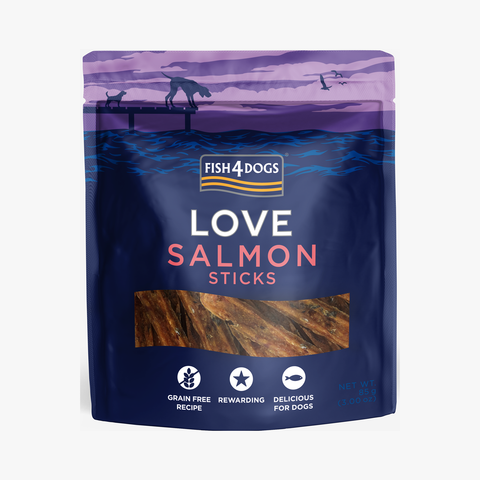 Fish4Dogs Love Salmon Sticks X10
