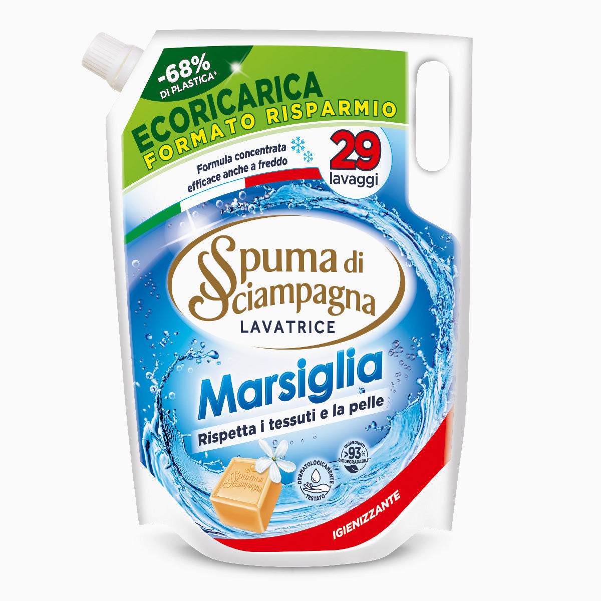 Spuma Di Sciampagna Laundry Detergent Marsiglia 29 Wash 1.305L