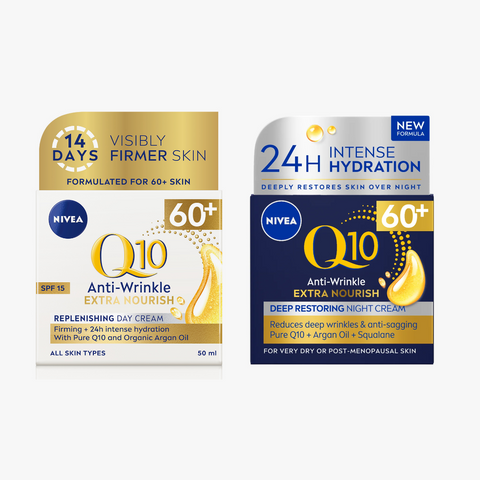 NIVEA Q10 60+ Day & Night Cream Bundle 2 x 50ml