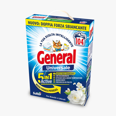 General Laundry Wash Universal 5In1 Powder 104W