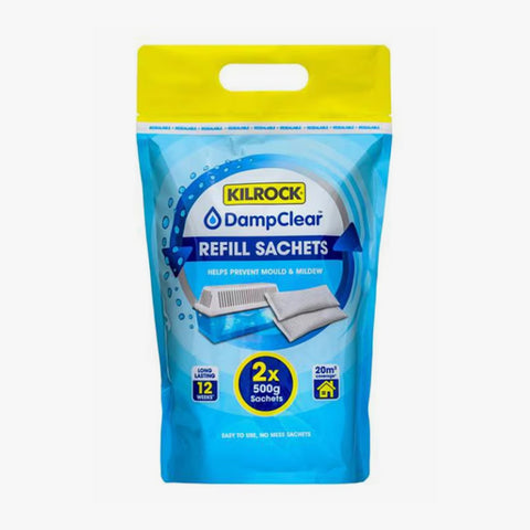 Kilrock Damp Clear Refill Sachets 500g X2