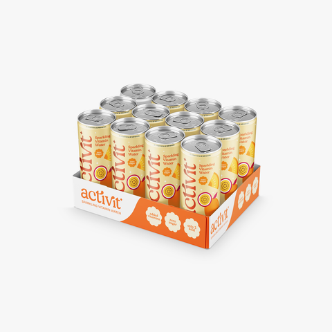 Activit Sparkling Vitamin Water Mango & Passion Fruit 330ml (Case x12)