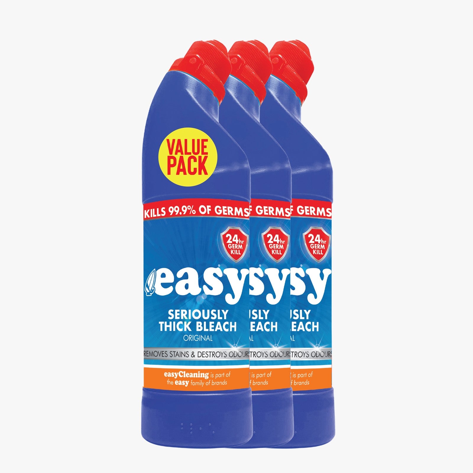 Easy Seriously Thick Bleach Original 750ml X3 Value Pack