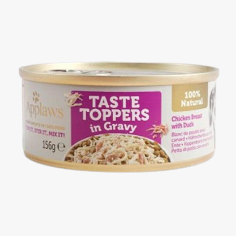 Applaws Dog Taste Toppers Tin Chicken & Duck in Gravy - Case by 12
