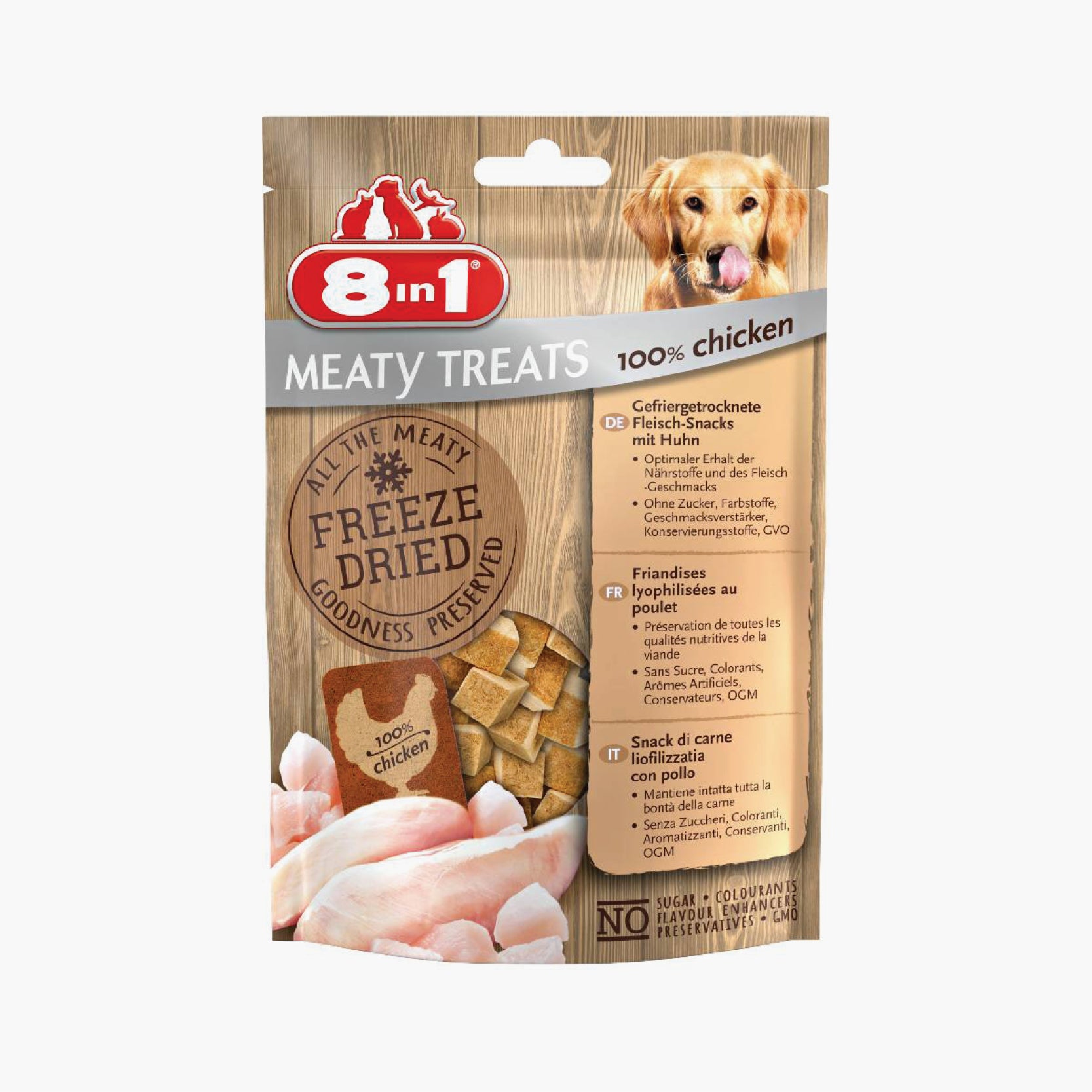 8IN1 Meaty Treats Freeze Dried Chicken