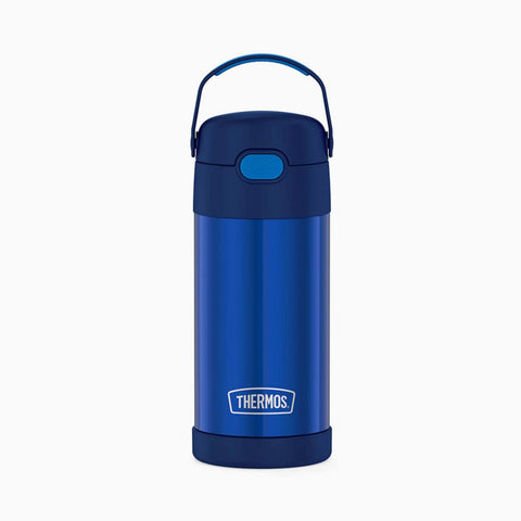 Thermos Funtainer Bottle Navy 0.355lt with Straw