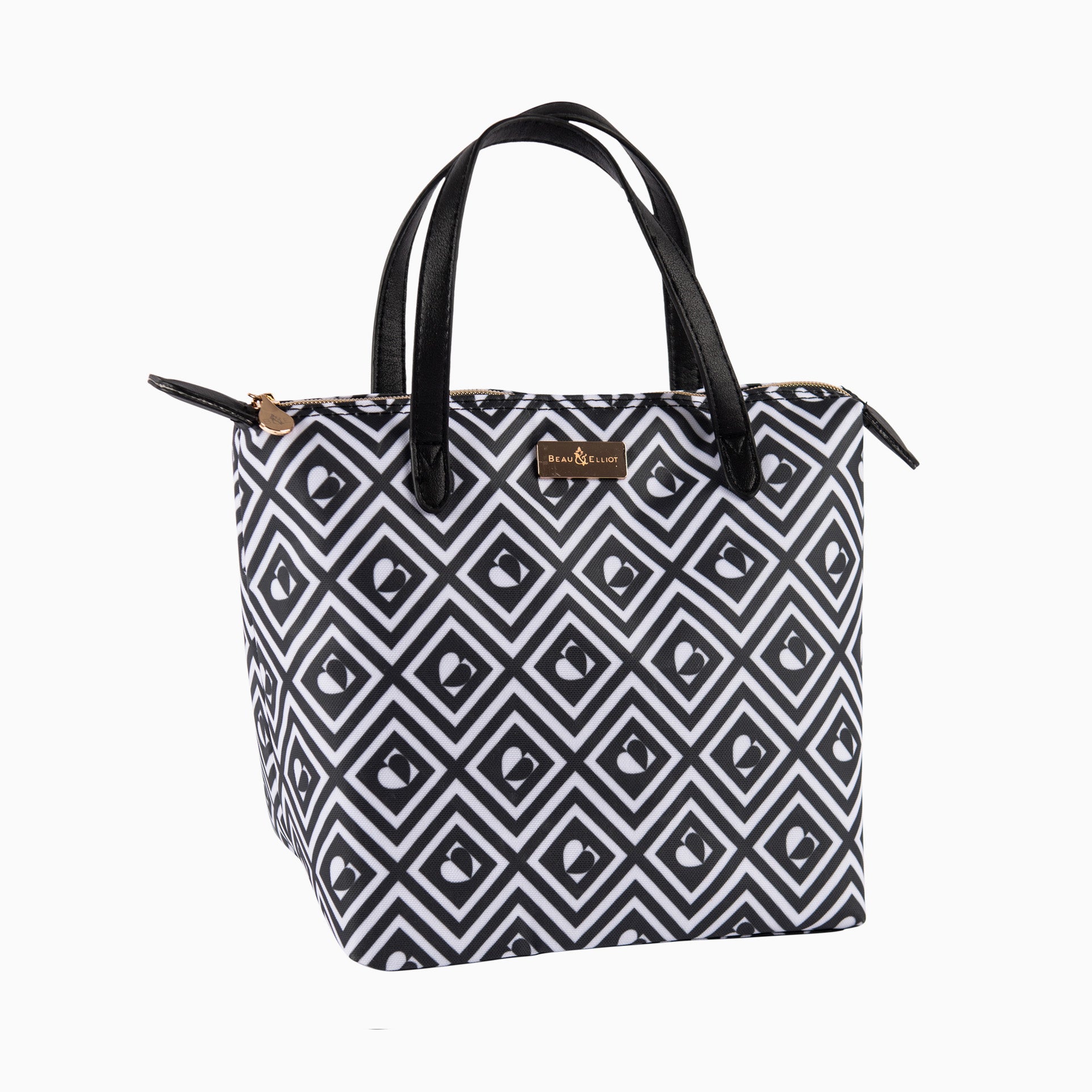 Navigate Monochrome Tile Design Luxury Lunch Bag 7L MUST_HAVES MALTA