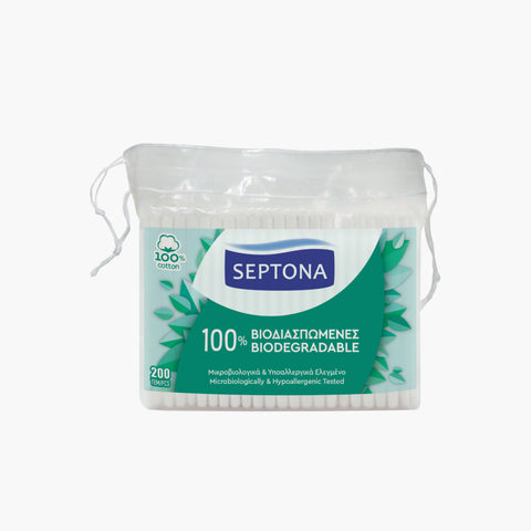 Septona Biodegradable Cotton Buds Bag 200pcs