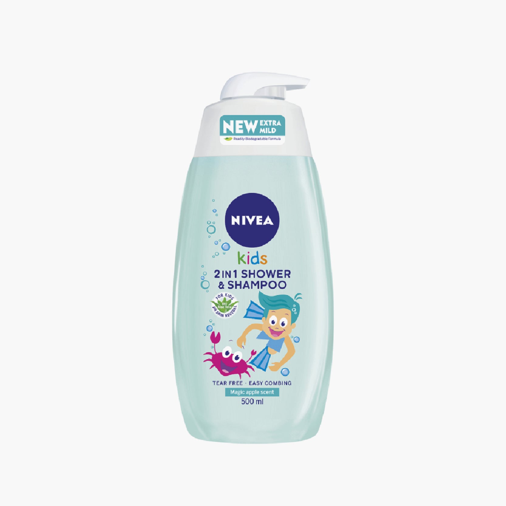 NIVEA Shower & Shampoo Kids Apple 500ml