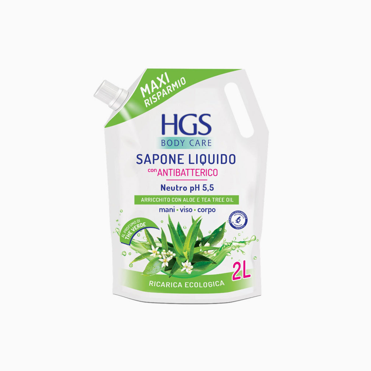 HGS Liquid Soap 3In1 Aloe & Tea Tree Oil 2L