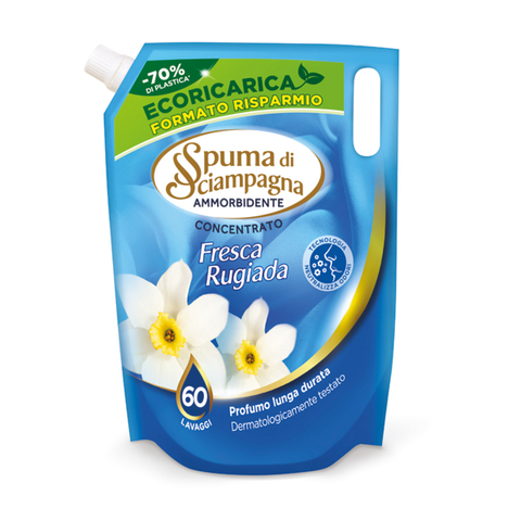 Spuma Di Sciampagna Concentrated Softener Fresca Rugiada 60 Wash 1.2L